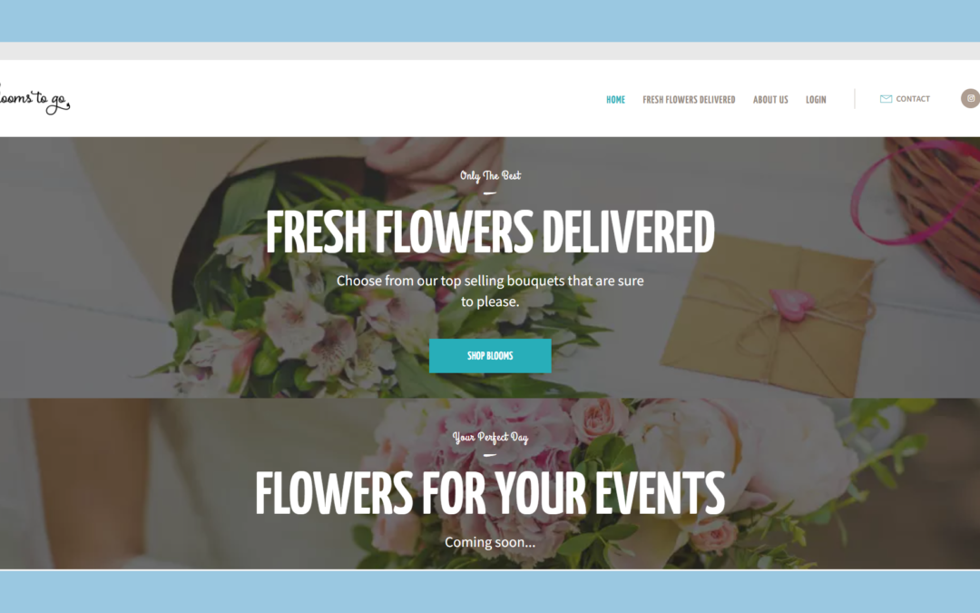 Blooms To Go – WordPress Website