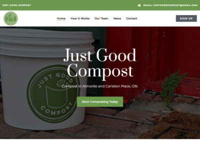 Just Good Compost – WordPress Website