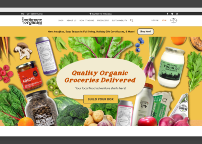 On The Move Organics – Custom Website