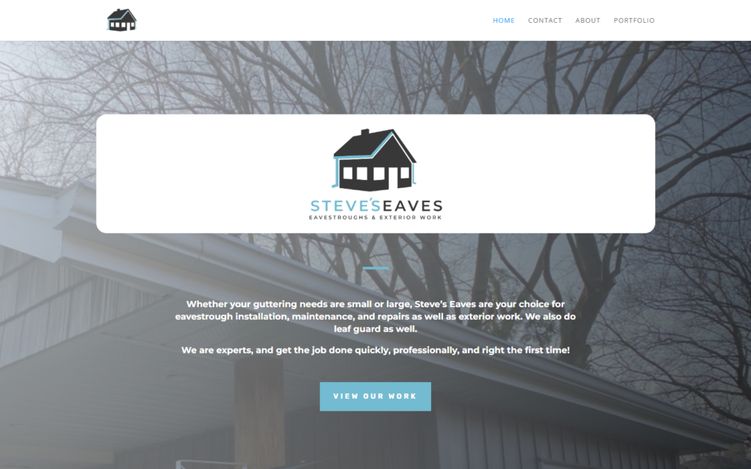 Steve’s Eaves – WordPress Website